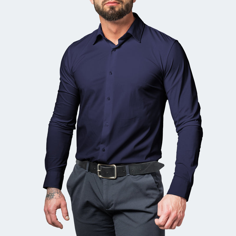 CAMISA STRETCH ANTIARRUGAS SIN PLANCHA