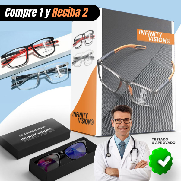 Gafas Inteligentes Infinity Vision® [Compre 1 y Reciba 2] Lentes Adaptables y Progresivas